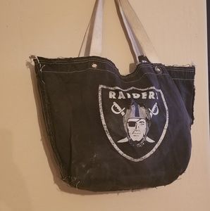Oakland Raiders Black Tote